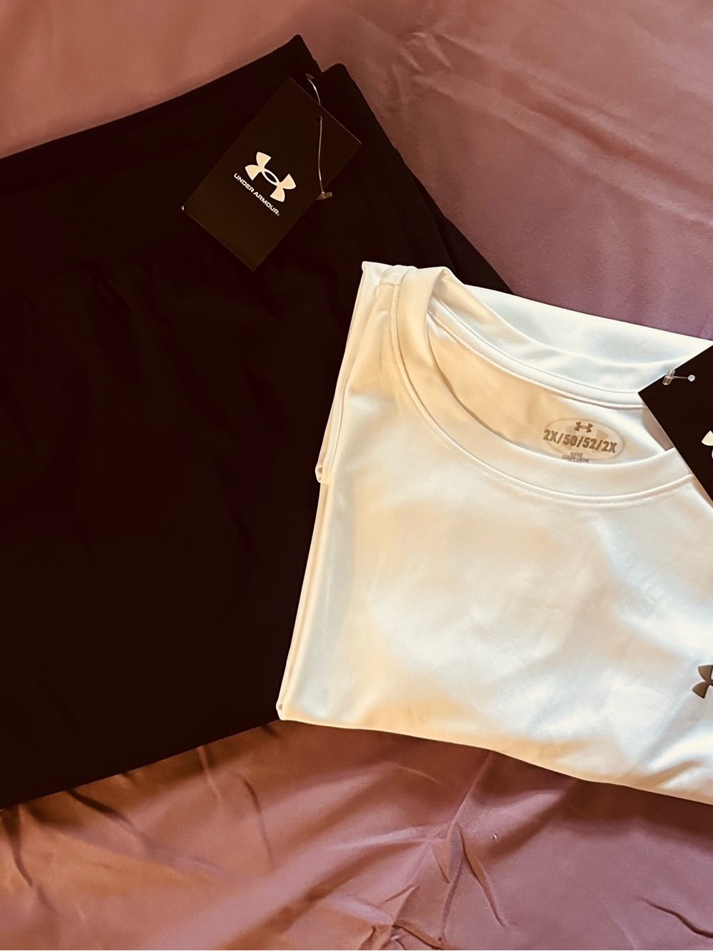 Under Armour Black Jogger Pant and White Performance Tee Set Women’s Plus Size